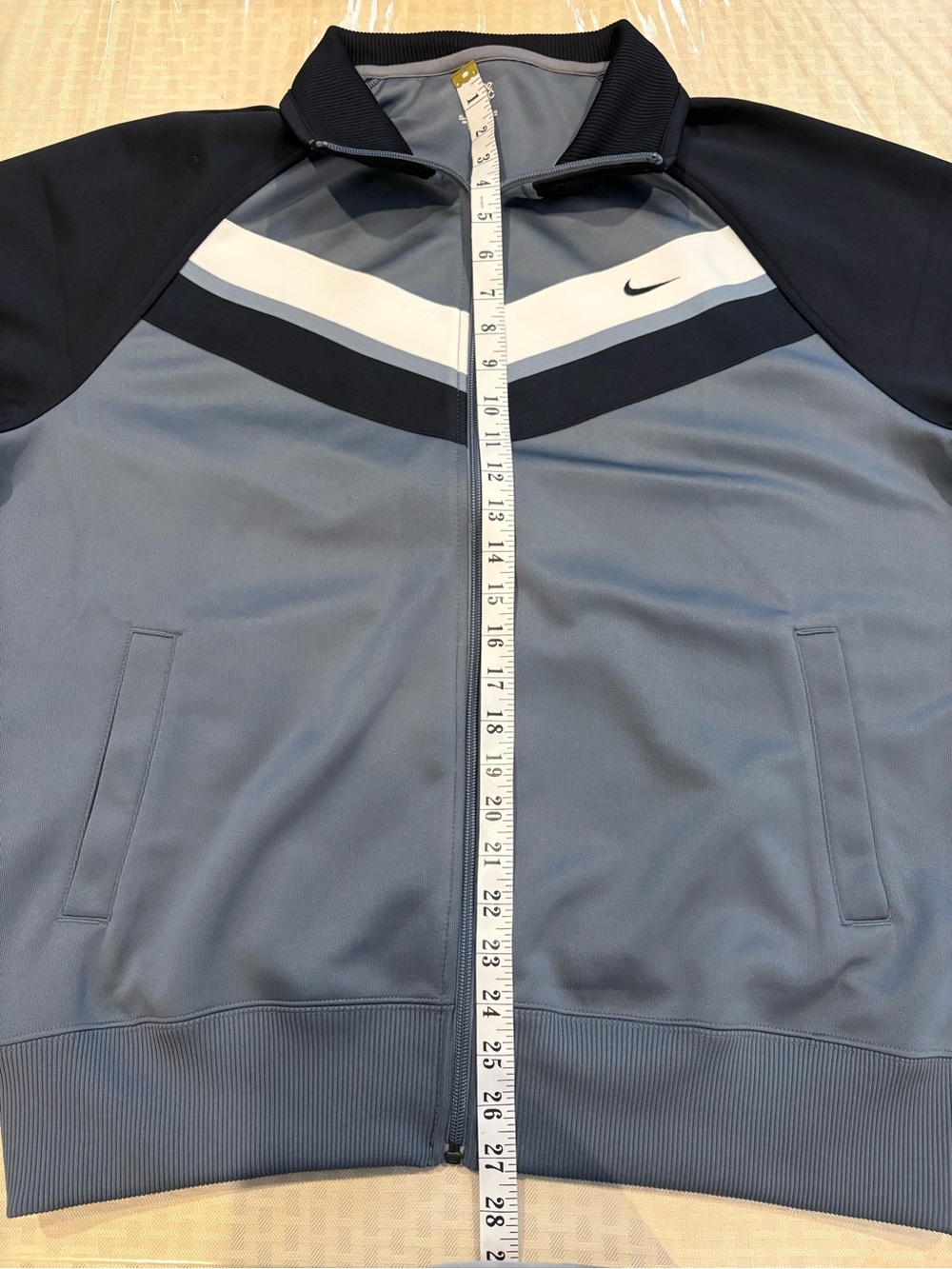 Nike The Athletic Department Track Jacket Size XL Gray Black White Swoosh Retro - Picture 11 of 11